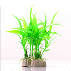 10pcs Aquarium Plastic Artificial Grass Water Plants Landscaping Ornament Fish