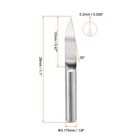 10pcs Wood Engraving Bit Solid Carbide 3 175mm 1 8  Shank 30 Degree 0 2mm Tip