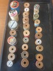 Vintage Thread On Wooden Spools Lot Of 28 Assorted Colors  Types  Sizes  Brands
