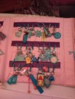 Vintage Retro 1980s Lot Bell Charms  Plastic With Collection Book Included  1
