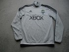 Seattle Sounders Fc Jacket Mens Small Gray Mls Soccer Adidas Climacool Xbox