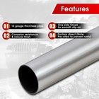 8pcs 2 5  Od Stainless Steel Bend Straight Diy Custom Mandrel Exhaust Pipe Kit