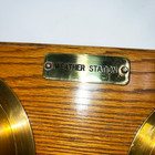 Bell Clock Co Solid Brass Ship Clock   Barometer Weather Station Tested