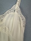 Vintage Philmaid Full Slip Womens 38 Nylon Lace Trim Maxi Dress Lingerie 70s