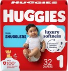 Huggies Size 1 Diapers  Little Snugglers Baby Diapers  Size 1 8-14 Lbs  32 Co   