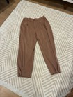 High-rise Tapered Pants In Brown Sz L