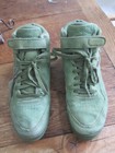 Vintage Reebok Classic Hightop Green Leather Shoes  Sneakers Womens 8 U s 