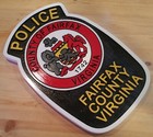 Police Fairfax County 3d Routed Patch Plaque Wood Sign Custom