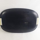 Vintage 1950s Mid-century Modern Serving Tray Atomic Design Teal Gold Japan