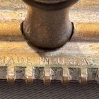 Antique 1930s Brass Gillette Old Type Double Edge Safety Razor Open Comb Case