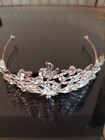 Silver Tiara And Crown For Women Crystal Queen Rhinestone Princess  Wedding Gift
