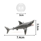 Pvc Shark Floating Ornament For Fish Tank  Light-up Aquatic Decor For Amphibians