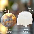 Flying Horse Relief Spherical Candle Silicone Mold Ball Shaped Candles Diy Mould