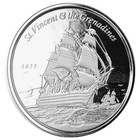 2022 Silver 1 Oz Ec8 St Vincent Grenadines War Ship Coin Bu