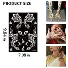 Ppvwey 10 Sheets Henna Tattoo Stencils 10 Pair Arm Hand Henna Tattoo Template   