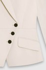 Women Beige Suit Sloping Buttons Regular Fit Notch Lapel Business Custom