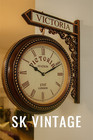 Victoria Station Clock 1747 London Double Sided Face Wall Railway