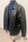 M  Julian Men   s Black Leather Zip Jacket Lined Short Regular Fit Size Xl