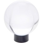 Plymor Black Acrylic Sphere Display Holder Stand  0 5  H X 1  W