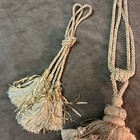 Vintage Golden Color Silk Thread Tassel Lot Of 3 Pieces 2large 1 Extra   