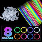 Yixangdd 1000 Pcs 8 Inch Glow Sticks Bulk Party Pack 1000 Pcs  Multi-colored