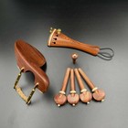 1 Set Rosewood Violin Fittings Parts 4 4 Violin Accessories Pegs Chinrest Tail