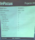 31 Hours  5 000 Life  Infocus In128hdstx Short Throw Dlp Projector  3500 Lumens