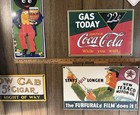 Vintage Porcelain Enameled Steel Advertising Signs Texaco Coca-cola Lot Of 5