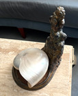 Very Rare Signed Mcclelland Barclay Satyr Fishbowl Stand Or Display Piece