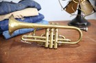 F e  Olds   Son Ambassador Cornet Trumpet Fullerton Brass Instrument Antique Vtg