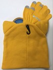 Beanie Cap - Sonic The Hedghog Face Tails Yellow W glove Mitten Hat Set New