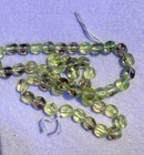 25 Pc - 6mm Tri-cut Windows Czech Yellow Vaseline W amethyst-purple Glass Beads