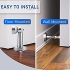 Magnetic Door Stop Holder Home Safety Stopper Guard Office Fitting Screws Catch