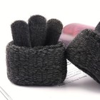 Thermal Winter Gloves-fleece Lining Touch Screen Knit Stretchy Warm Gloves