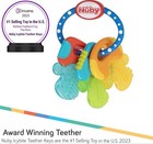 Nuby Ice Gel Teether Keys - Silicone Soothing Baby Teether Toys Infants - Gentle