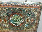 Antique Persian Miniature Art Photo Album 3-d Color Lacquer Gold Gilt New   Gift