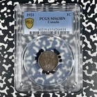 1921 Canada Small Cent Pcgs Ms63bn Lot g1710 Choice Unc 