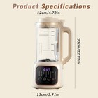 54oz 11 In 1 Auto Nut Milk Maker W 48 Blades Delaystart 6h Keep Warm Boil Water
