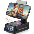 Gifts For Men Women   Cell Phone Stand With Bluetooth Speaker And Clock  