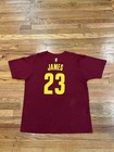Adidas Nba Cleveland Cavaliers Lebron James No 23 Jersey T Shirt Men Xl
