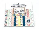 Echo Park Paper Co  6 X 6 Paper Pad New Day 24 Sheets