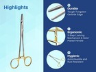 Artman Instruments Mayo Hegar Needle Holder 5  Tungsten Carbide  Gold Plated