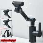 Bathroom Sink Faucet 1080   Swivel Vanity Mixer Single Handle 1hole Taps Black