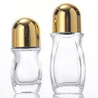Glass Roll On Bottle 30ml  50ml Extra Large Rose Quartz Rollers Underarm Flat