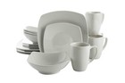 39 Piece White Dinnerware Set Service For 6 With Serveware Dishwasher Safe