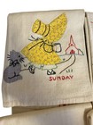 Vtg Sun Bonnet Sue Embroidered Dish Towels Days Of The Week   7 Days Read