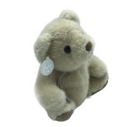Russ Teddy Bear Nutmeg Beige Tan Suede Feet Scarf 9  Tall