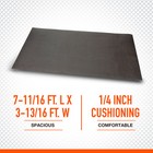 Ironton Anti-fatigue Foam Mat With Diamond-plate Pattern  Black  7-11 16ft l X