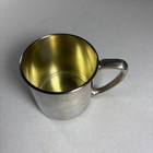 Oneida Silversmiths Child s Silver-plate Gold Wash Inside The Cup Vintage