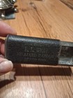 Antique Pocket Match Safe Vesta Case Specialty Service Leather Wrapped Metal
